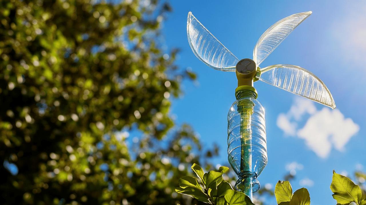 Fabriquez une eolienne ecologique avec des bouteilles plastiques recyclees
